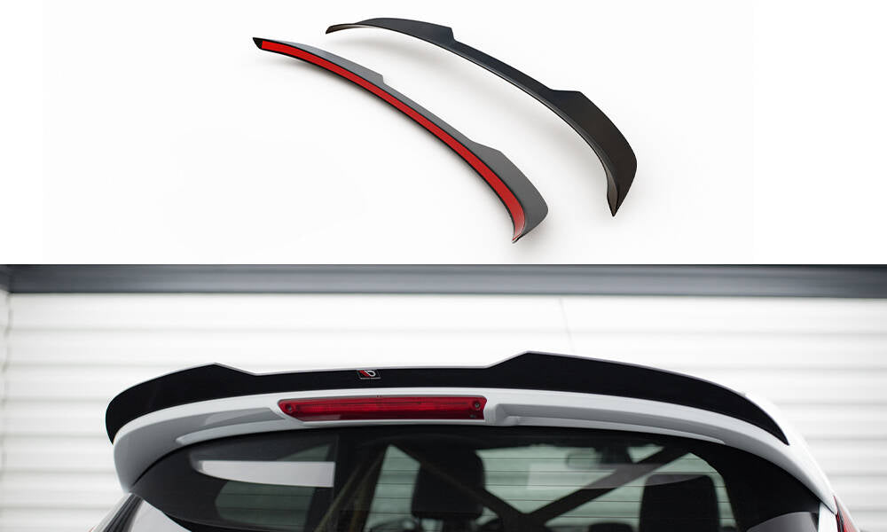 Maxton Design Spoiler CAP passend für Ford Fiesta ST Mk7 FL schwarz Hochglanz