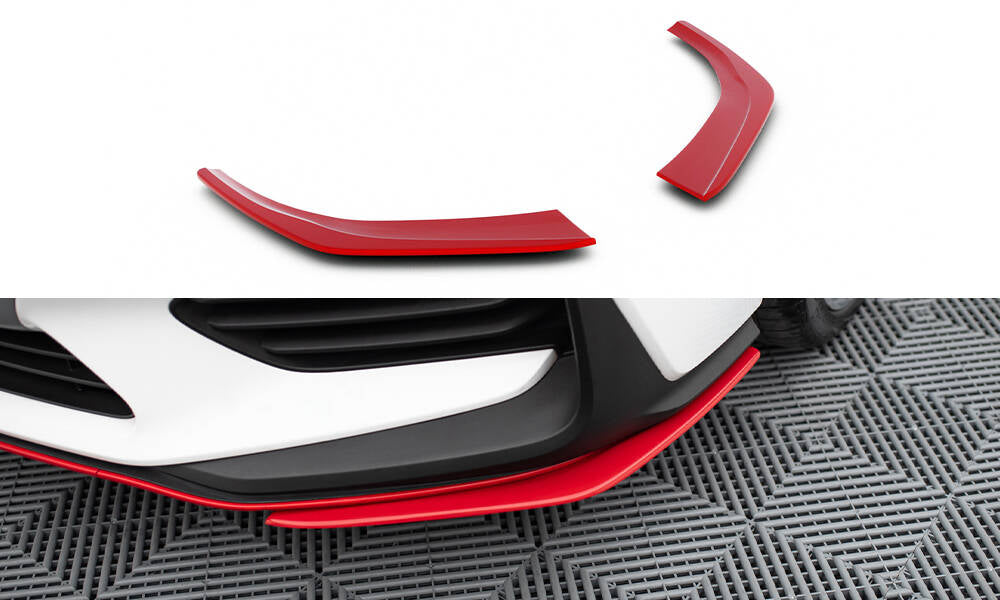 Maxton Design Street+ Spoilerlippe Front Ansatz passend fürs Hyundai I30 N Mk3 Hatchback / Fastback für Hyundai I30 N Mk3