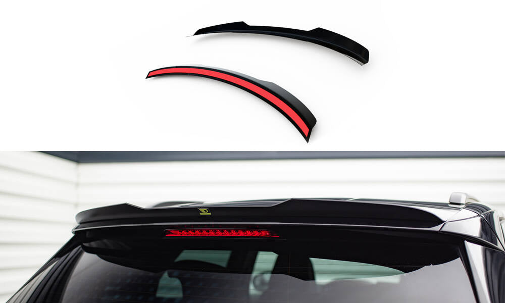 Maxton Design Spoiler CAP passend für Peugeot 3008 GT-Line Mk2 Facelift schwarz Hochglanz