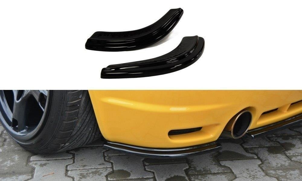 Maxton Design Heck Ansatz Flaps Diffusor passend für VW GOLF 4 R32 schwarz Hochglanz