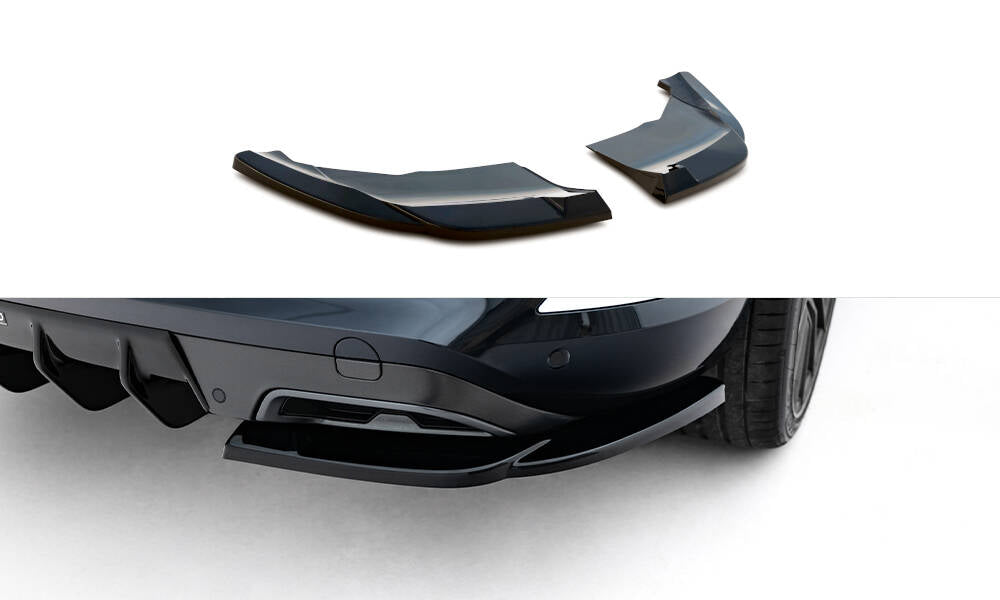 Maxton Design Heck Ansatz Flaps Diffusor V.2 passend für Cupra Formentor Mk1 Facelift schwarz Hochglanz