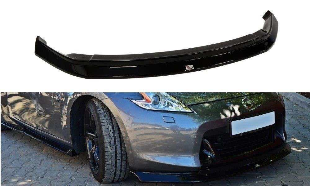 Maxton Design Street+ Spoilerlippe Front Ansatz passend für Nissan 370Z schwarz Hochglanz