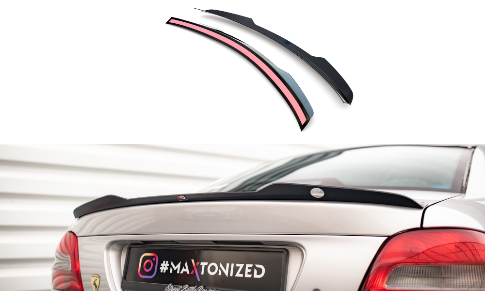 Maxton Design Spoiler CAP passend für Volvo C70 Mk1 schwarz Hochglanz