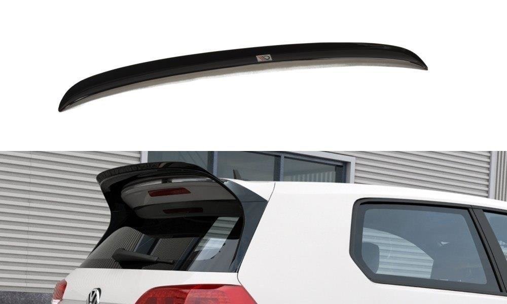 Maxton Design Spoiler CAP passend für VW GOLF 7 GTI CLUBSPORT schwarz Hochglanz