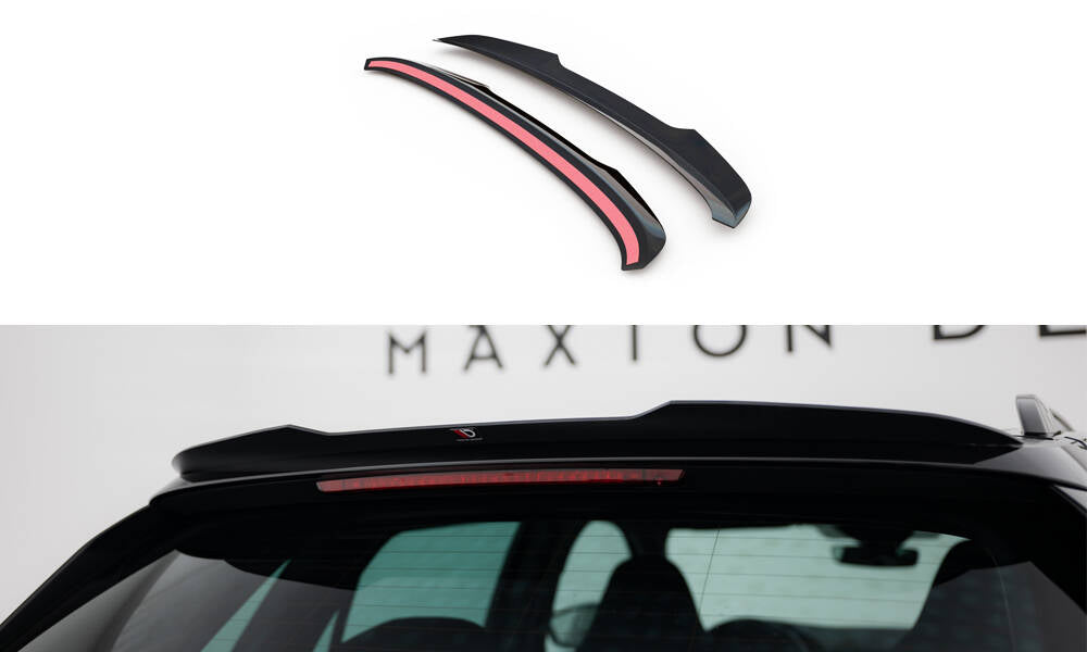Maxton Design Spoiler CAP passend für Skoda Kamiq Mk1 schwarz Hochglanz