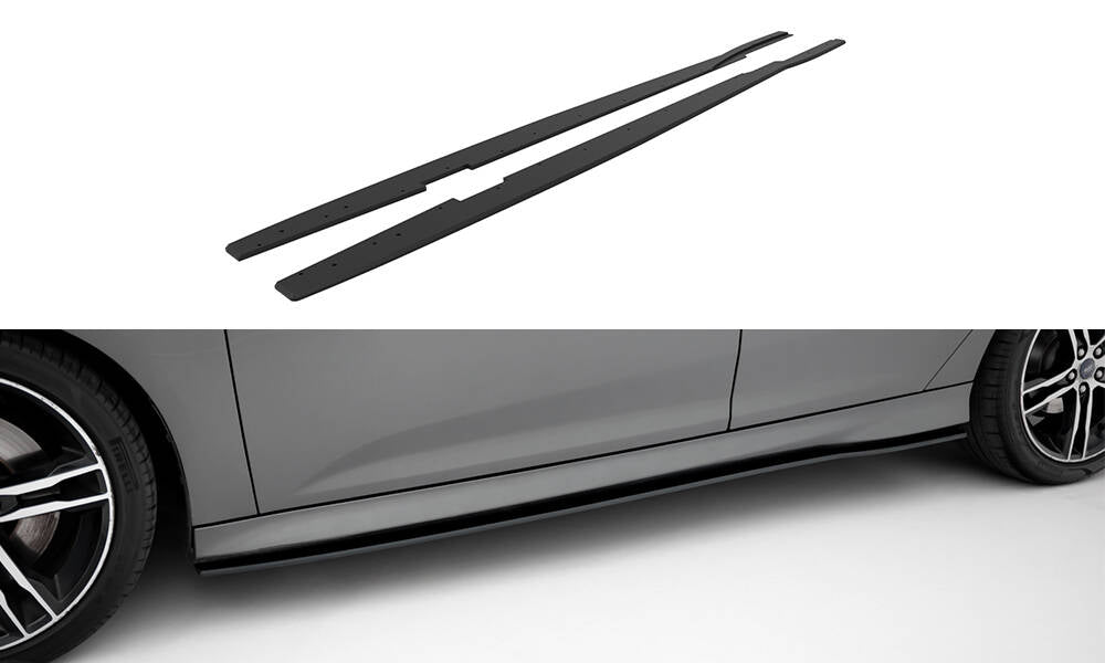 Maxton Design Street Pro Street+ Seitenschweller Leisten passend für Ford Focus ST Mk3 Facelift