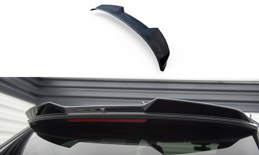 Maxton Design Spoiler CAP 3D passend für Audi Q7 Mk2 schwarz Hochglanz