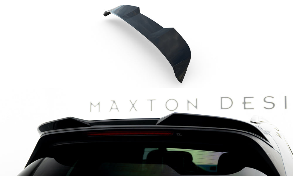 Maxton Design Spoiler CAP 3D passend für Porsche Cayenne Sport Design SUV Mk3 schwarz Hochglanz
