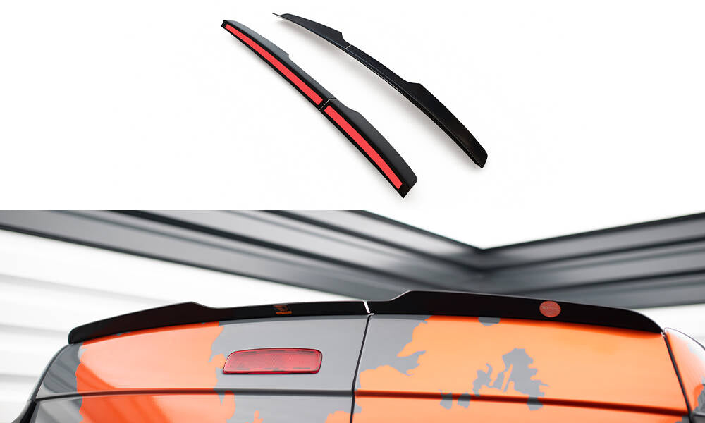 Maxton Design Spoiler CAP passend für Renault Express Mk2 schwarz Hochglanz