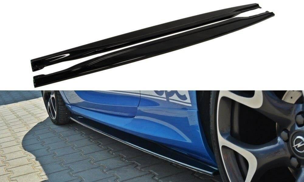 Maxton Design Street+ Seitenschweller Leisten passend für Opel Astra OPC / VXR J schwarz Hochglanz