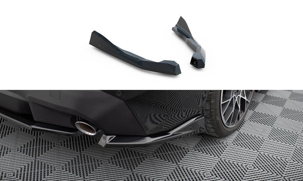 Maxton Design Heck Ansatz Flaps Diffusor V.2 passend für BMW 2 Coupe G42 schwarz Hochglanz