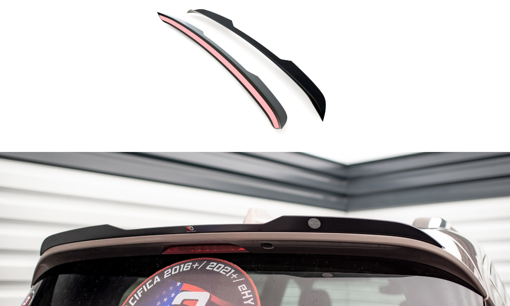 Maxton Design Spoiler CAP passend für Chrysler Pacifica Mk2 schwarz Hochglanz