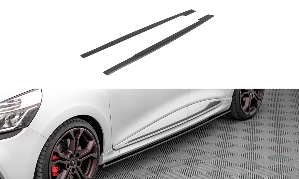 Maxton Design Street Pro Street+ Seitenschweller Leisten passend für Renault Clio RS Mk4