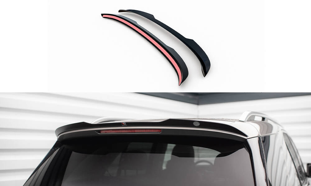 Maxton Design Spoiler CAP passend für Mercedes-Benz GLE SUV AMG-Line / AMG W167 / W167 Facelift schwarz Hochglanz