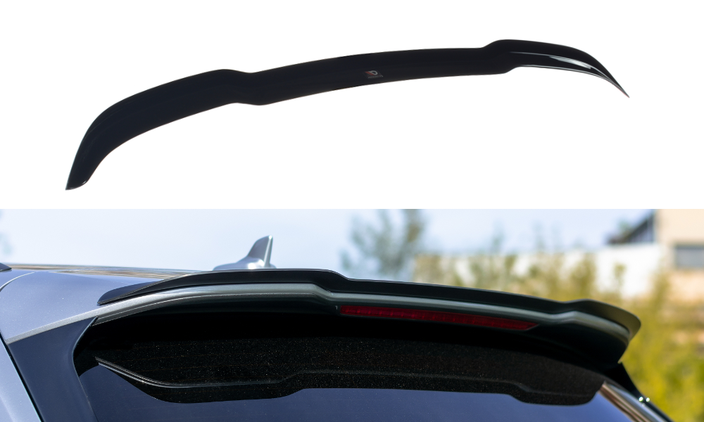 Maxton Design Spoiler CAP passend für Audi SQ5/Q5 S-line Mk2 schwarz Hochglanz