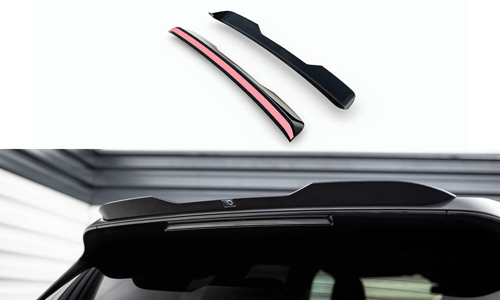 Maxton Design Spoiler CAP passend für BMW iX M-Paket i20 / I20 Facelift schwarz Hochglanz