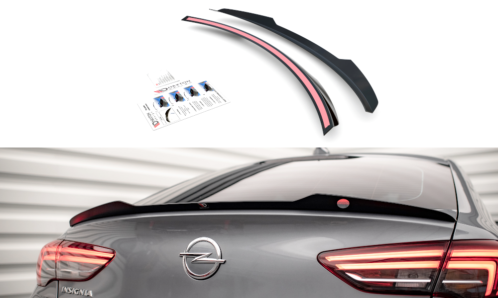Maxton Design Spoiler CAP passend für Opel Insignia Mk2 schwarz Hochglanz