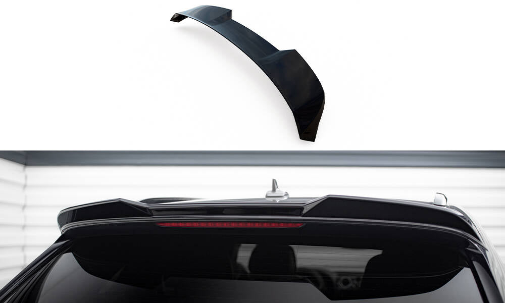 Maxton Design Höher Spoiler CAP 3D passend für Bentley Bentayga Mk1 schwarz Hochglanz
