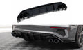 Maxton Design Diffusor Heck Ansatz + Endrohre für Audi A3 S-Line Limousine 8Y