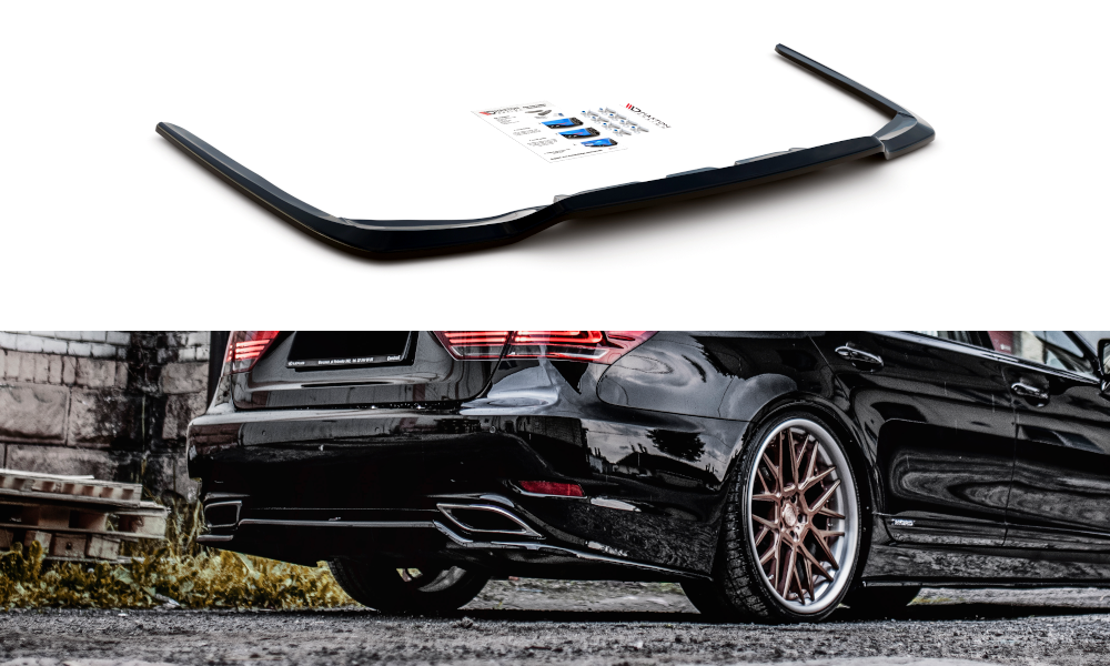 Maxton Design Heckansatz Lexus LS Mk4 Facelift schwarz Hochglanz für Lexus LS Mk4 Facelift