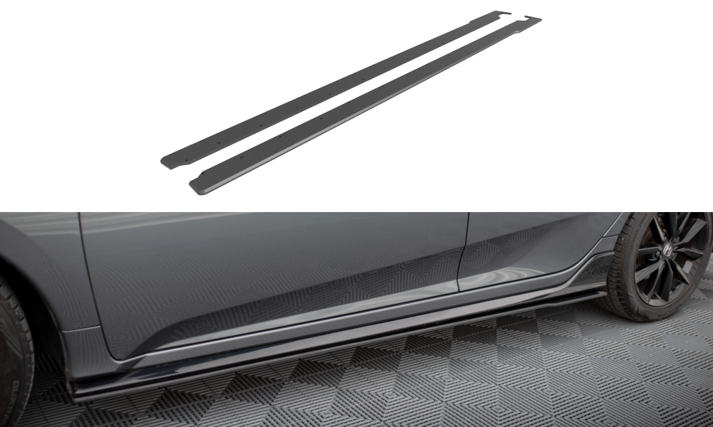 Maxton Design Street Pro Street+ Seitenschweller Leisten passend für Honda Civic Sport Mk 10