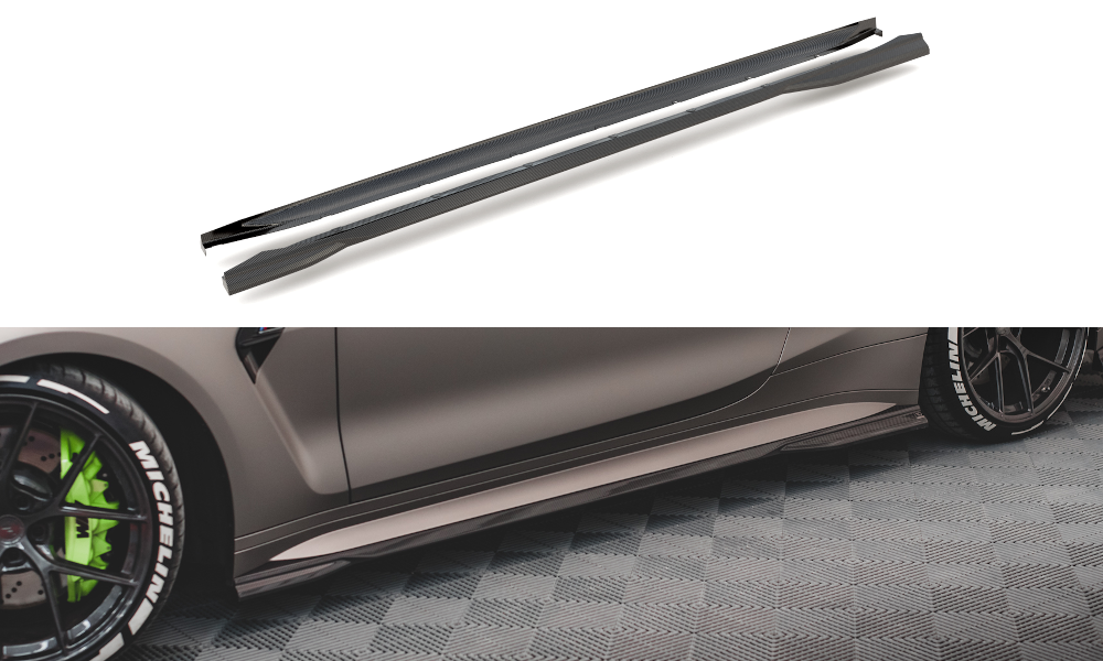 Maxton Design Prepreg Carbon Fiber Seitenschweller BMW M4 G82 / G82 Facelift für BMW M4 G82