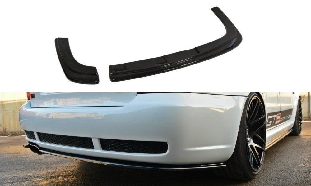 Maxton Design Diffusor Heck Ansatz passend für AUDI RS4 B5 schwarz Hochglanz