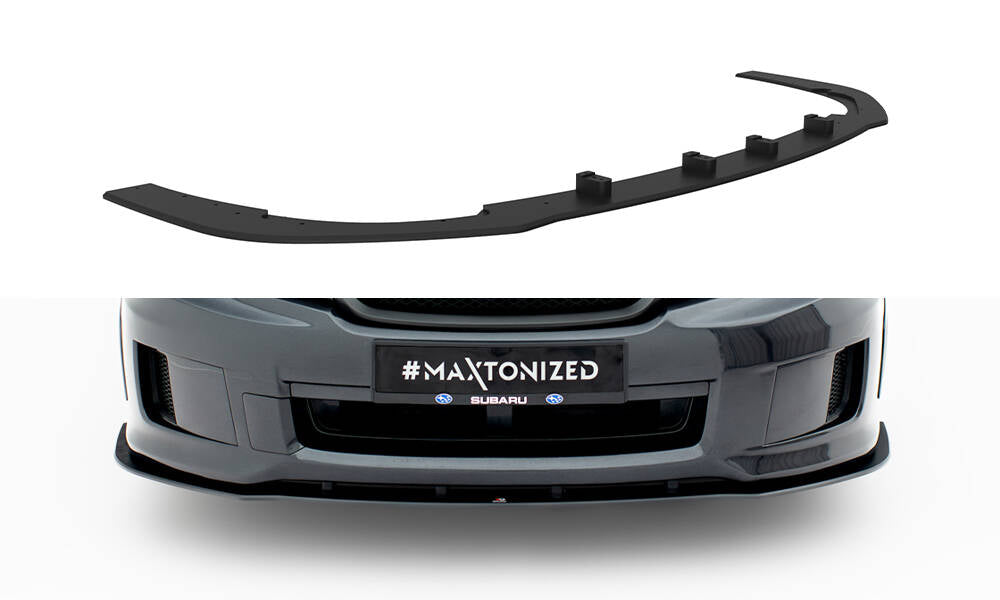 Maxton Design Street Pro Street+ Spoilerlippe Front Ansatz passend für Subaru Impreza WRX STI Mk3 Facelift