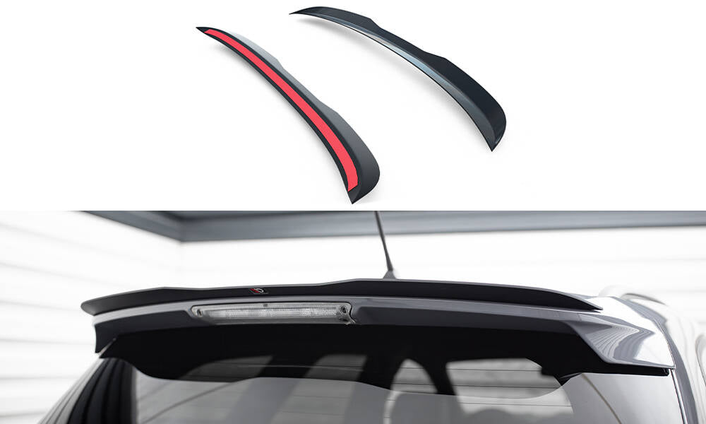 Maxton Design Spoiler CAP passend für Ford Focus ST Mk3 Kombi schwarz Hochglanz