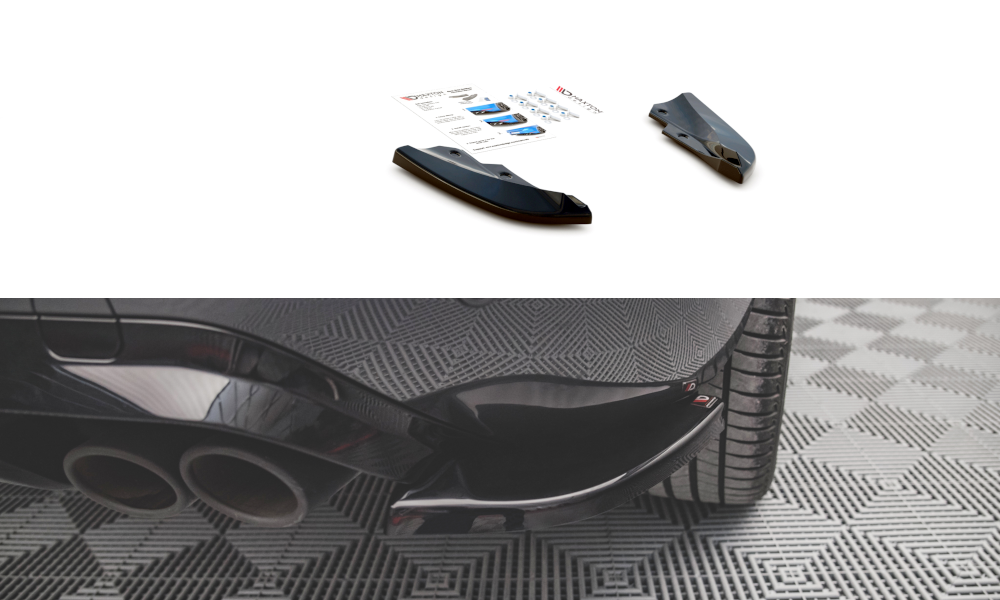 Maxton Design Heck Ansatz Flaps Diffusor V.1 passend für Cupra Formentor VZ Mk1 / Mk1 Facelift schwarz Hochglanz