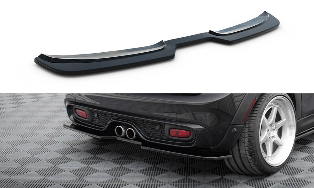 Maxton Design Heckansatz Mini Cooper S F56 / F56 Facelift schwarz Hochglanz für Mini Cooper F56