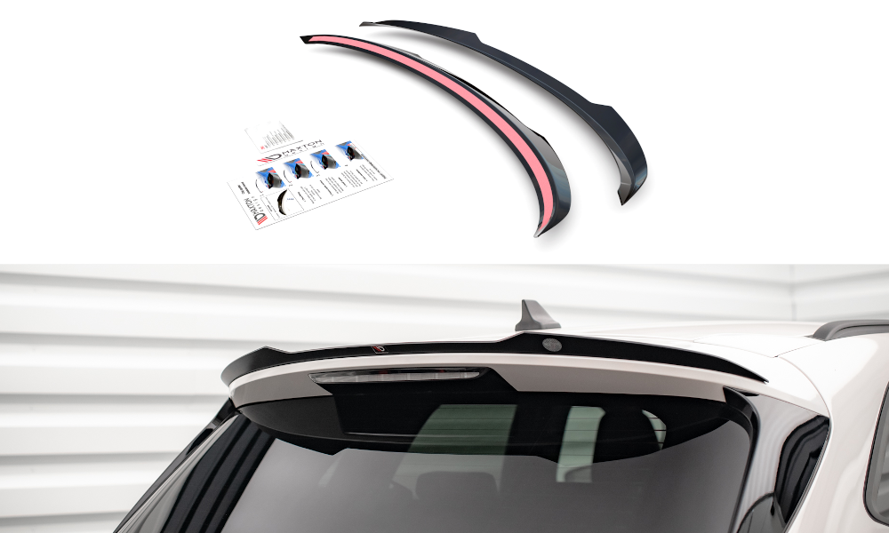 Maxton Design Spoiler CAP passend für Ford Kuga ST-Line Mk3 schwarz Hochglanz