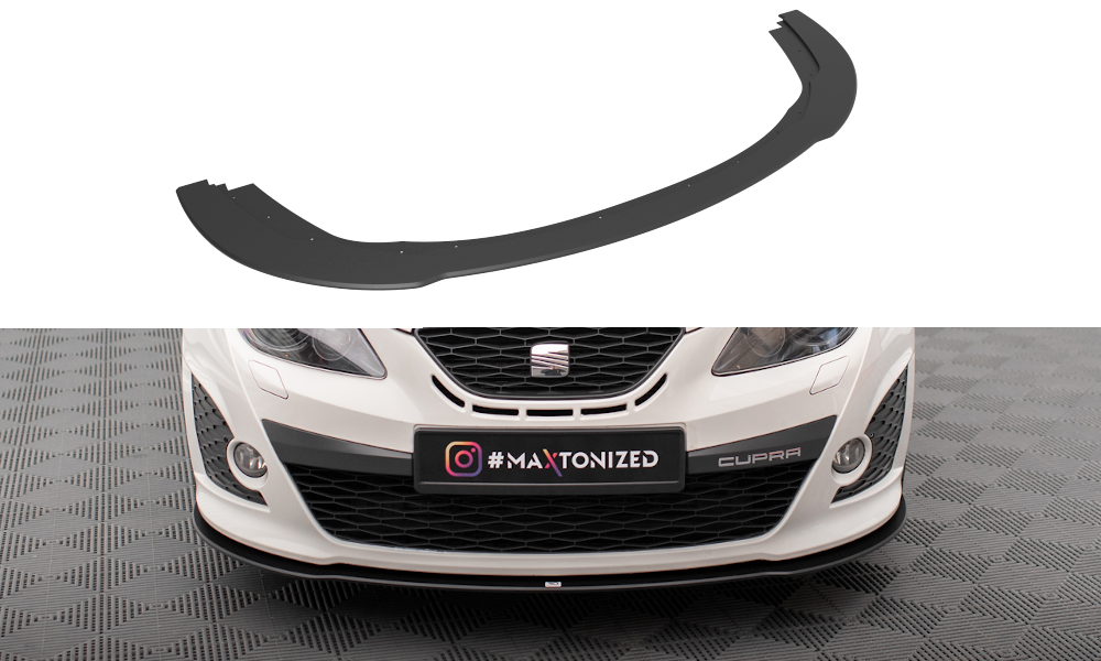 Maxton Design Street Pro Street+ Spoilerlippe Front Ansatz passend für Seat Ibiza Sport Coupe Mk4