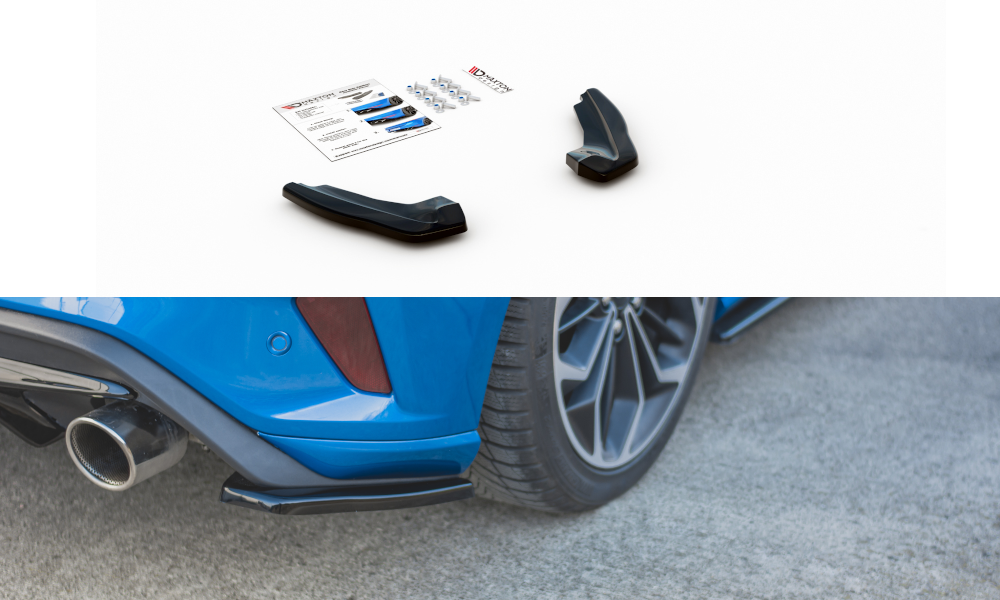 Maxton Design Heck Ansatz Flaps Diffusor V.1 für Ford Focus ST Mk4 Carbon Look