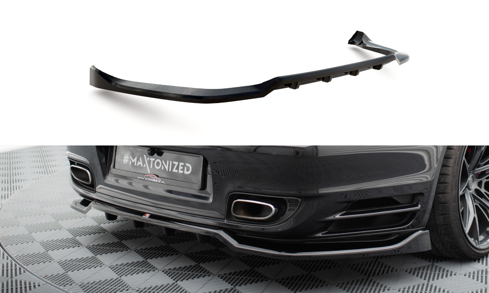 Maxton Design Street+ Mittlerer Diffusor RACE passend für Porsche 911 Turbo 997 schwarz Hochglanz