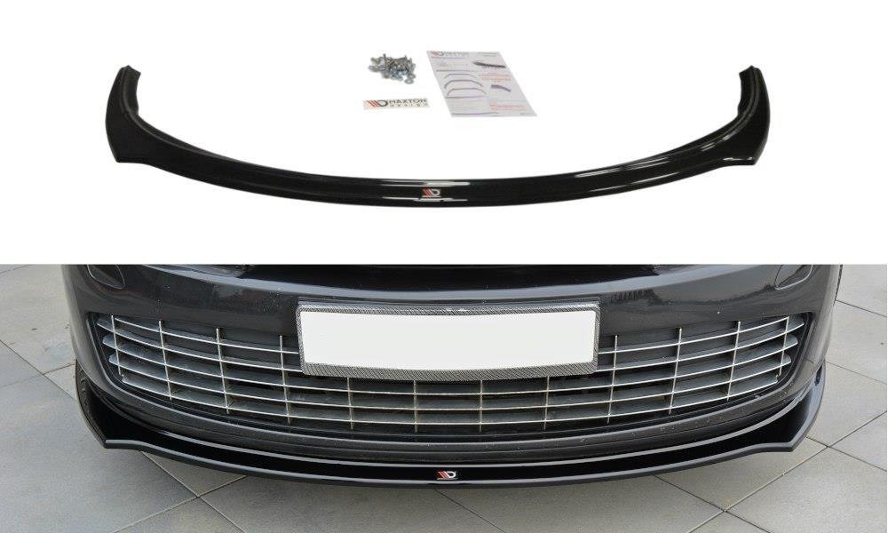 Maxton Design Street+ Spoilerlippe Front Ansatz passend für Renault Laguna mk 3 Coupe schwarz Hochglanz