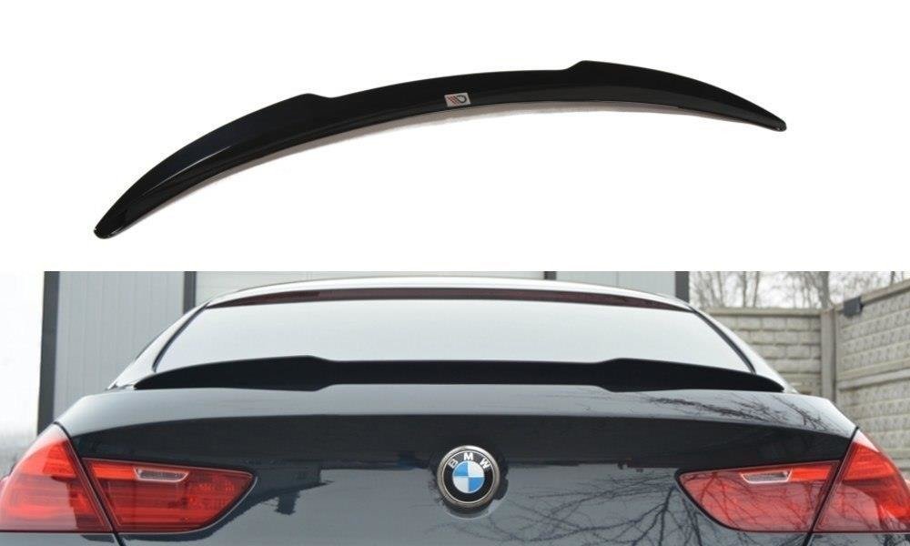 Maxton Design Spoiler CAP passend für BMW 6er Gran Coupé M Paket schwarz Hochglanz