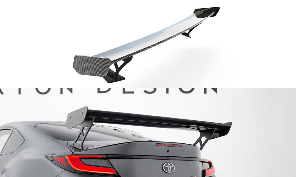 Maxton Design Carbon Spoiler With External Brackets Uprights Toyota GR86 / Subaru BRZ Mk2 für Toyota GR86 Mk1