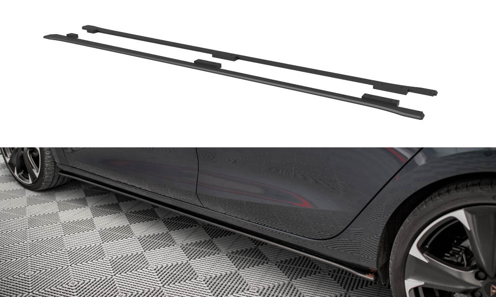 Maxton Design Street Pro Street+ Seitenschweller Leisten passend für Cupra Leon ST / Hatchback Mk1 / Mk1 Facelift