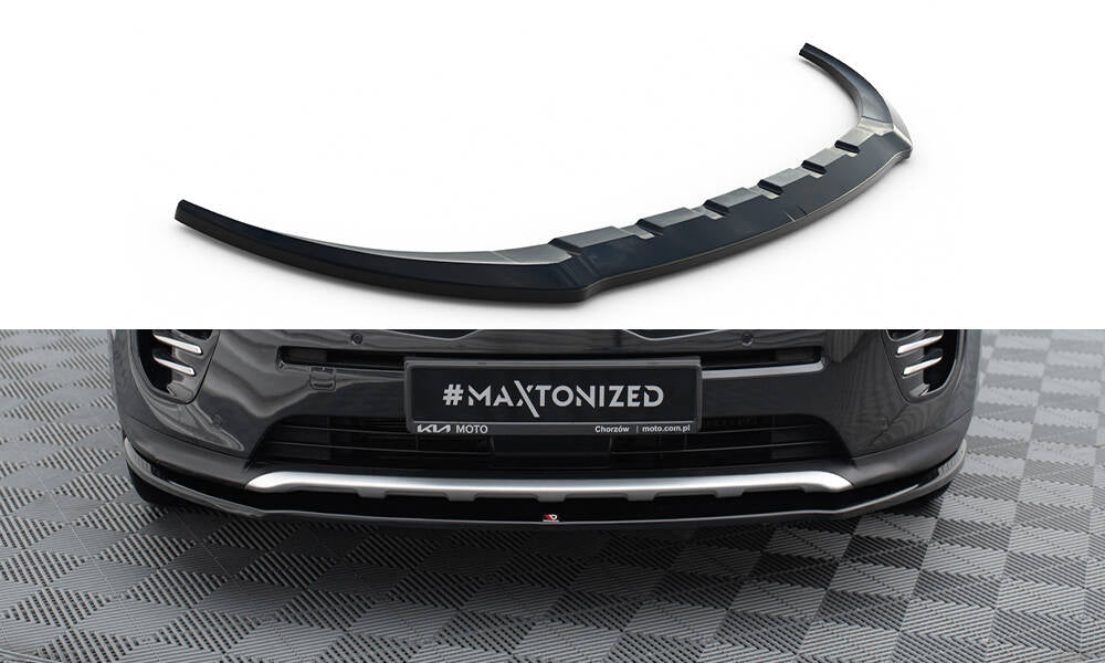 Maxton Design Street+ Spoilerlippe Front Ansatz passend für KIA SPORTAGE mk4 GT-Line schwarz Hochglanz