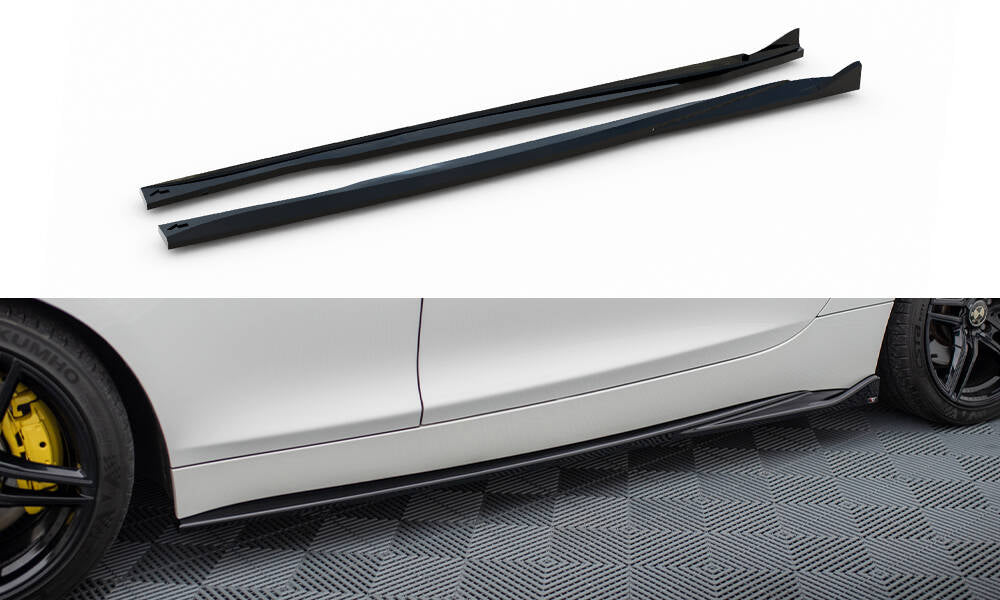 Maxton Design Street+ Seitenschweller Leisten passend für BMW Z4 E89 schwarz Hochglanz