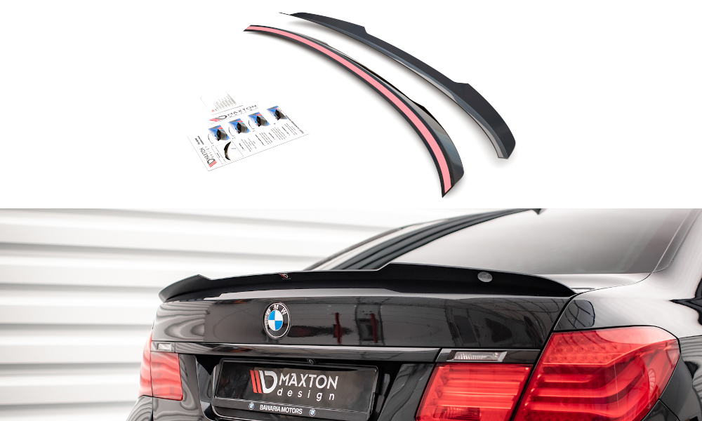 Maxton Design Spoiler CAP passend für BMW 7 M-Paket F01 schwarz Hochglanz