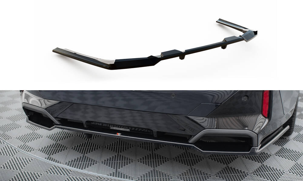 Maxton Design Street+ Mittlerer Diffusor RACE V.2 passend für BMW 5er / i5 M-Paket Limousine / Touring G60 / G61 schwarz Hochglanz
