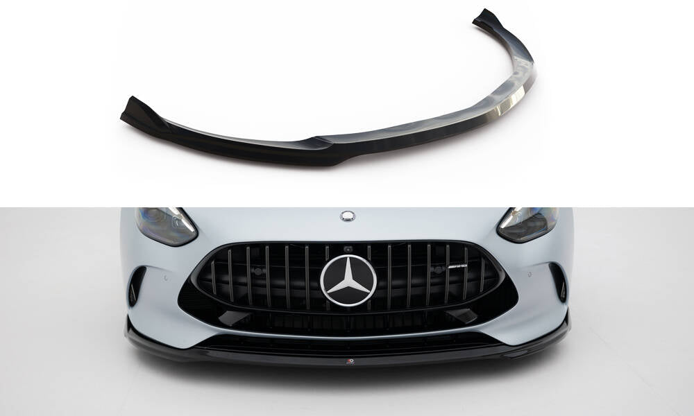 Maxton Design Street+ Spoilerlippe Front Ansatz V.1 passend für Mercedes-AMG GT 63 / 55 / 63 S E Performance C192 schwarz Hochglanz
