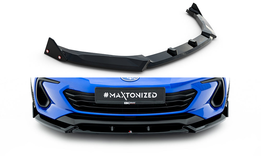 Maxton Design Street+ Spoilerlippe Front Ansatz V.1 + Flaps passend für Subaru BRZ Mk2