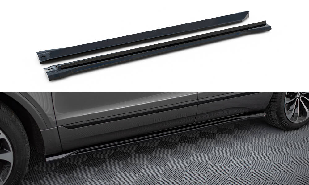 Maxton Design Street+ Seitenschweller Leisten passend für Bentley Bentayga Mk1 schwarz Hochglanz
