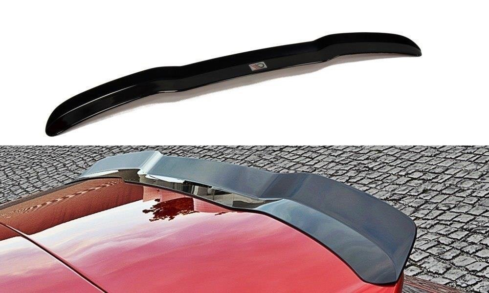 Maxton Design Spoiler CAP passend für Audi S3 / A3 S-Line Hatchback / Sportback 8V / 8V Facelift schwarz Hochglanz