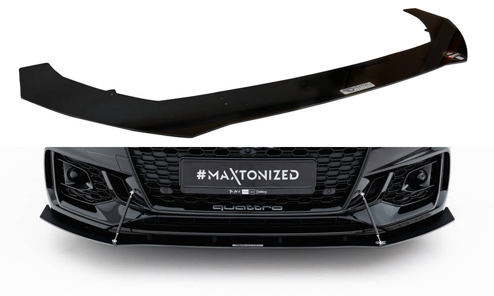 Maxton Design Sport Street+ Spoilerlippe Front Ansatz V.1 passend für Audi RS5 Coupe / Sportback F5
