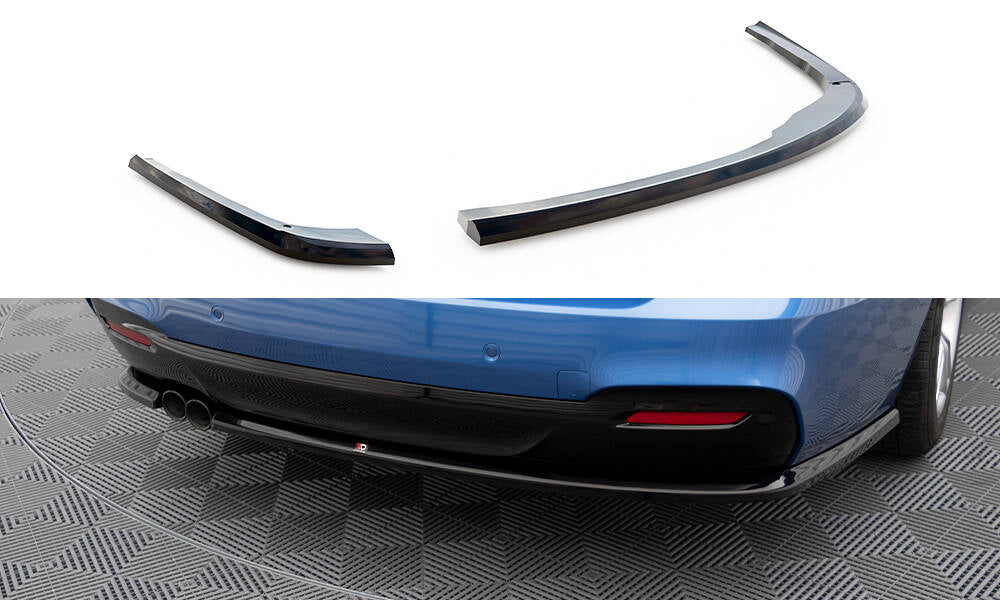 Maxton Design Heck Ansatz Flaps Diffusor V.1 passend für BMW 3er GT M-Paket F34 schwarz Hochglanz