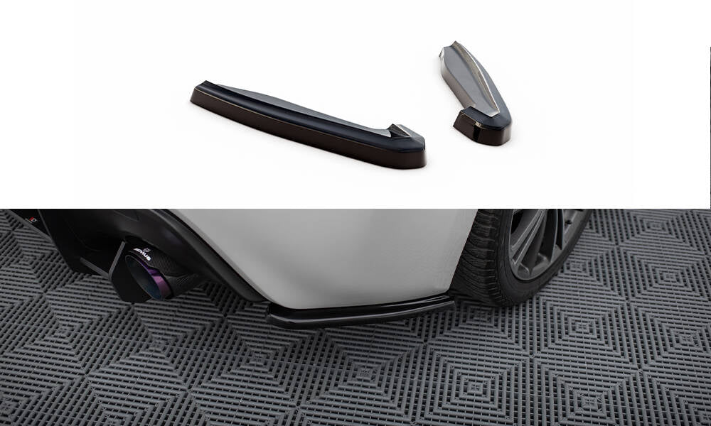 Maxton Design Heck Ansatz Flaps Diffusor V.1 passend für Subaru BRZ Mk1 / Mk1 Facelift schwarz Hochglanz